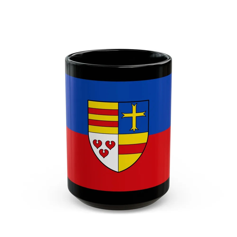 Flag of Cloppenburg Germany - Black Coffee Mug-15oz-Go Mug Yourself