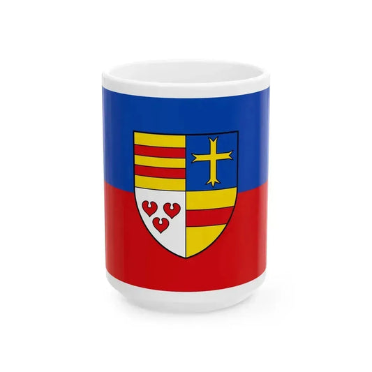 Flag of Cloppenburg Germany - White Coffee Mug 15oz - Go Mug Yourself