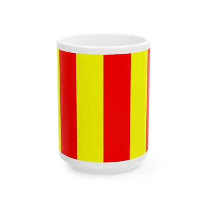 Flag of Cluses (France) White Coffee Mug 15oz - Go Mug Yourself