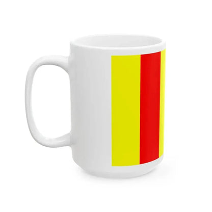 Flag of Cluses (France) White Coffee Mug - Go Mug Yourself