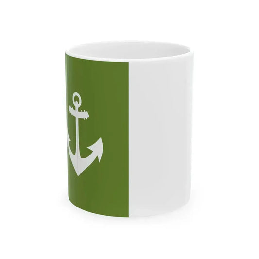 Flag of Coast Guard of Romania 1966-1989 (Oman) White Coffee Mug 11oz - Go Mug Yourself