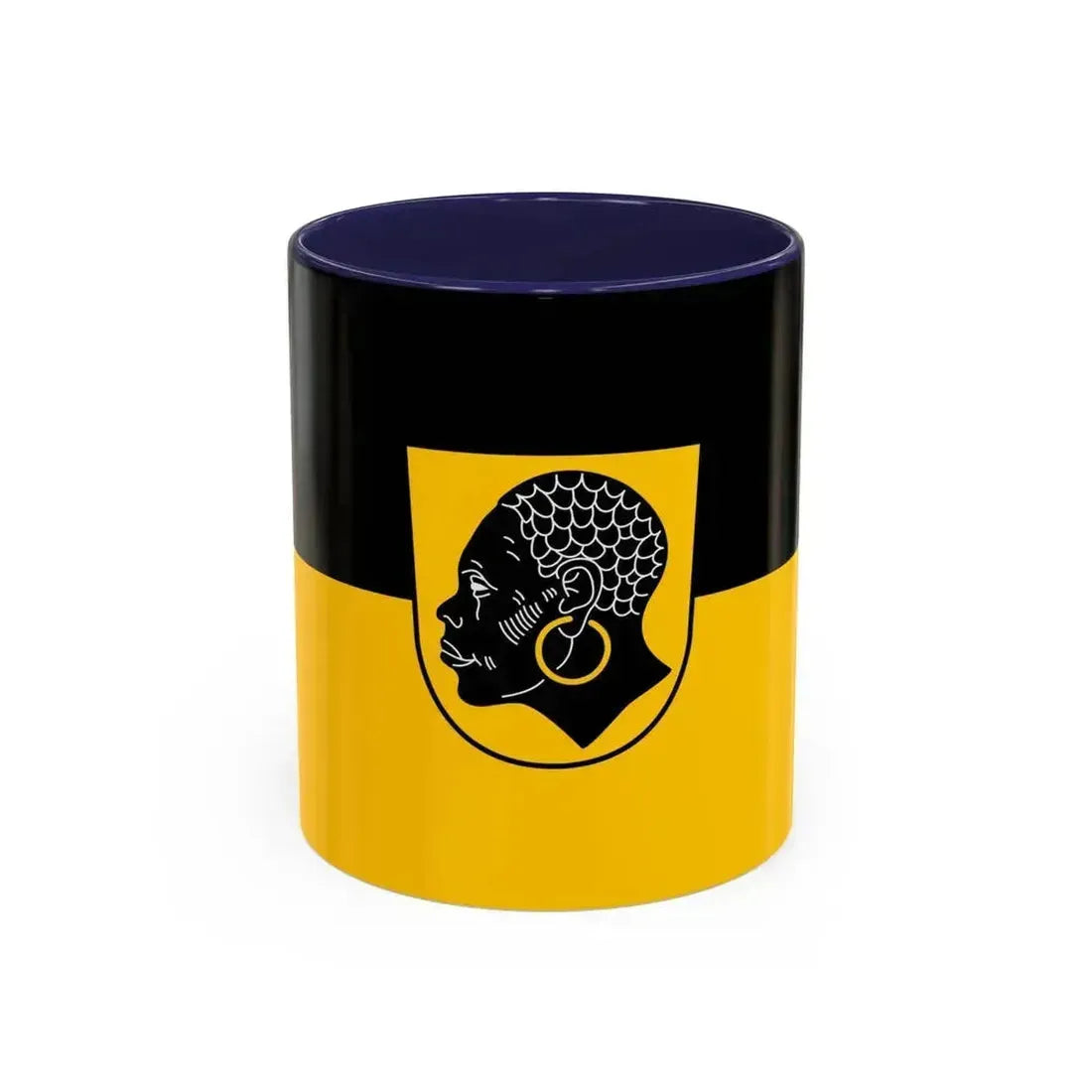 Flag of Coburg 2 Germany - Accent Coffee Mug 11oz Navy - Go Mug Yourself