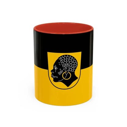 Flag of Coburg 2 Germany - Accent Coffee Mug 11oz Red - Go Mug Yourself