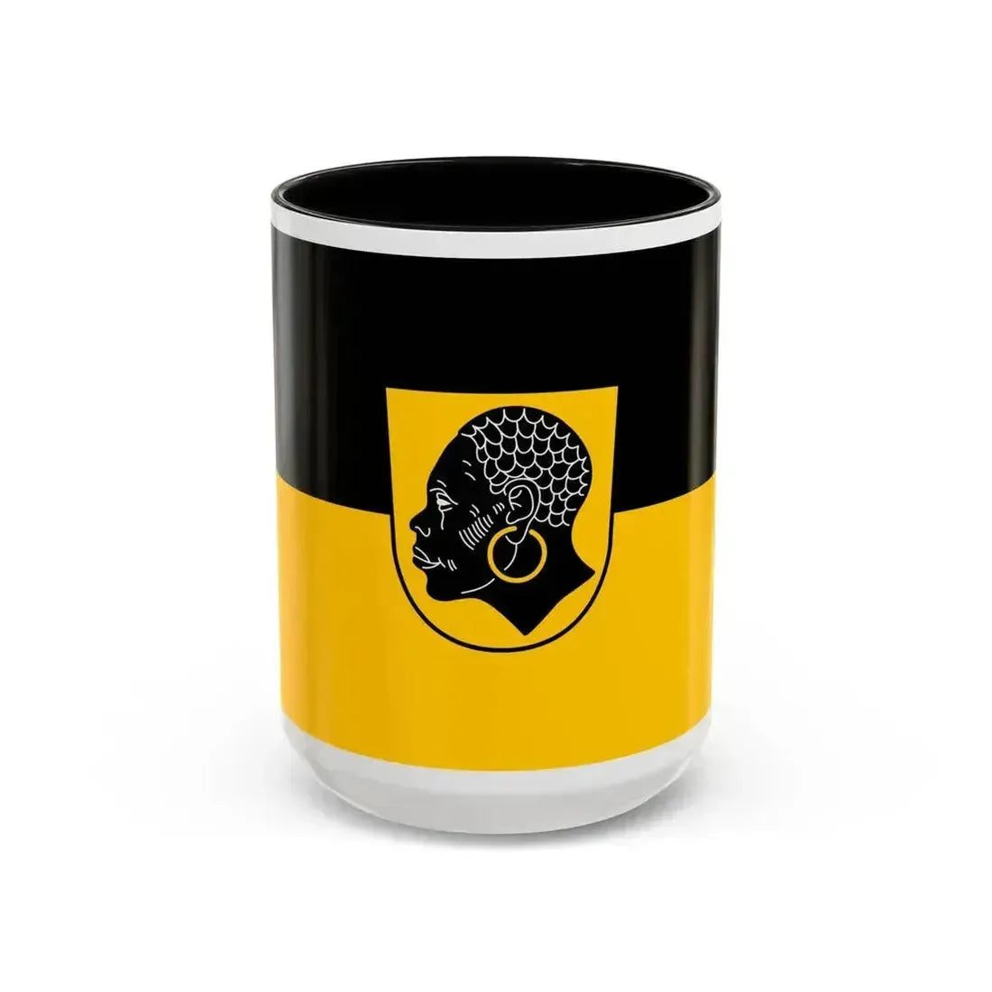 Flag of Coburg 2 Germany - Accent Coffee Mug 15oz Black - Go Mug Yourself