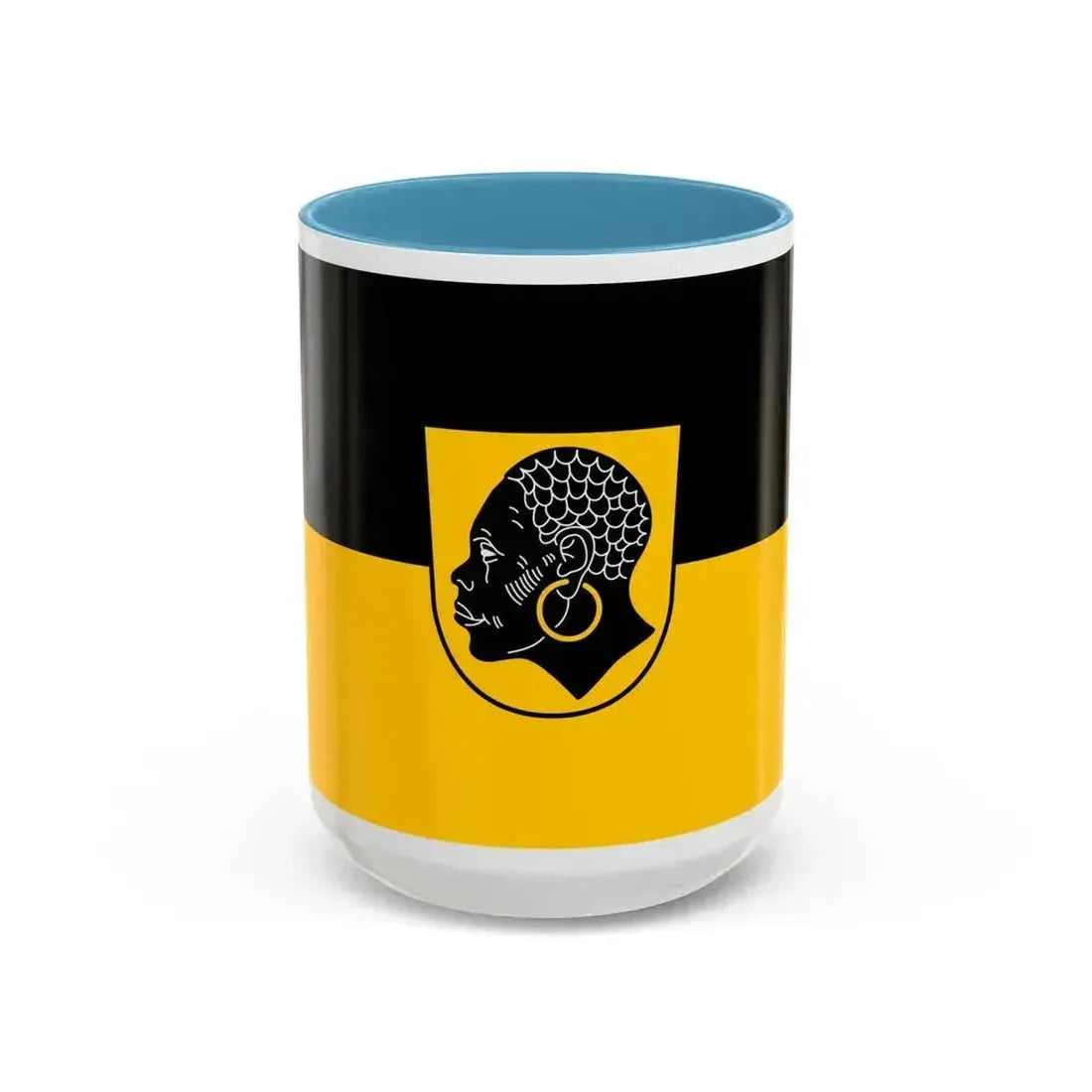 Flag of Coburg 2 Germany - Accent Coffee Mug 15oz Light Blue - Go Mug Yourself
