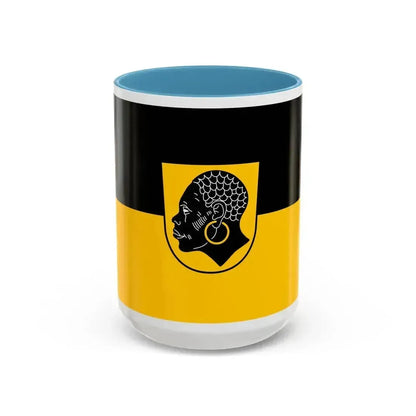 Flag of Coburg 2 Germany - Accent Coffee Mug 15oz Light Blue - Go Mug Yourself