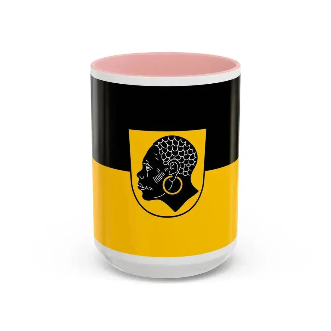Flag of Coburg 2 Germany - Accent Coffee Mug 15oz Pink - Go Mug Yourself