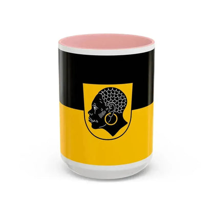 Flag of Coburg 2 Germany - Accent Coffee Mug 15oz Pink - Go Mug Yourself