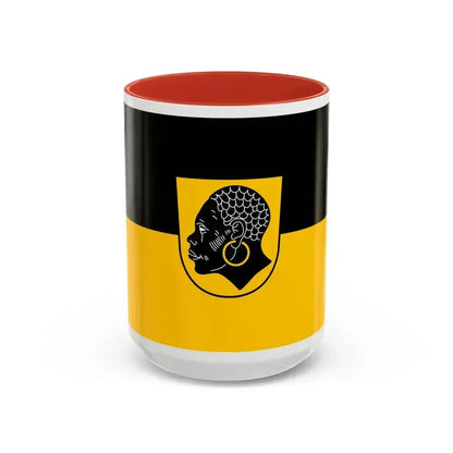 Flag of Coburg 2 Germany - Accent Coffee Mug 15oz Red - Go Mug Yourself