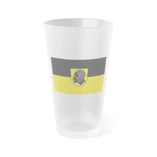 Flag of Coburg 2 Germany - Frosted Pint Glass 16oz 16oz Frosted - Go Mug Yourself