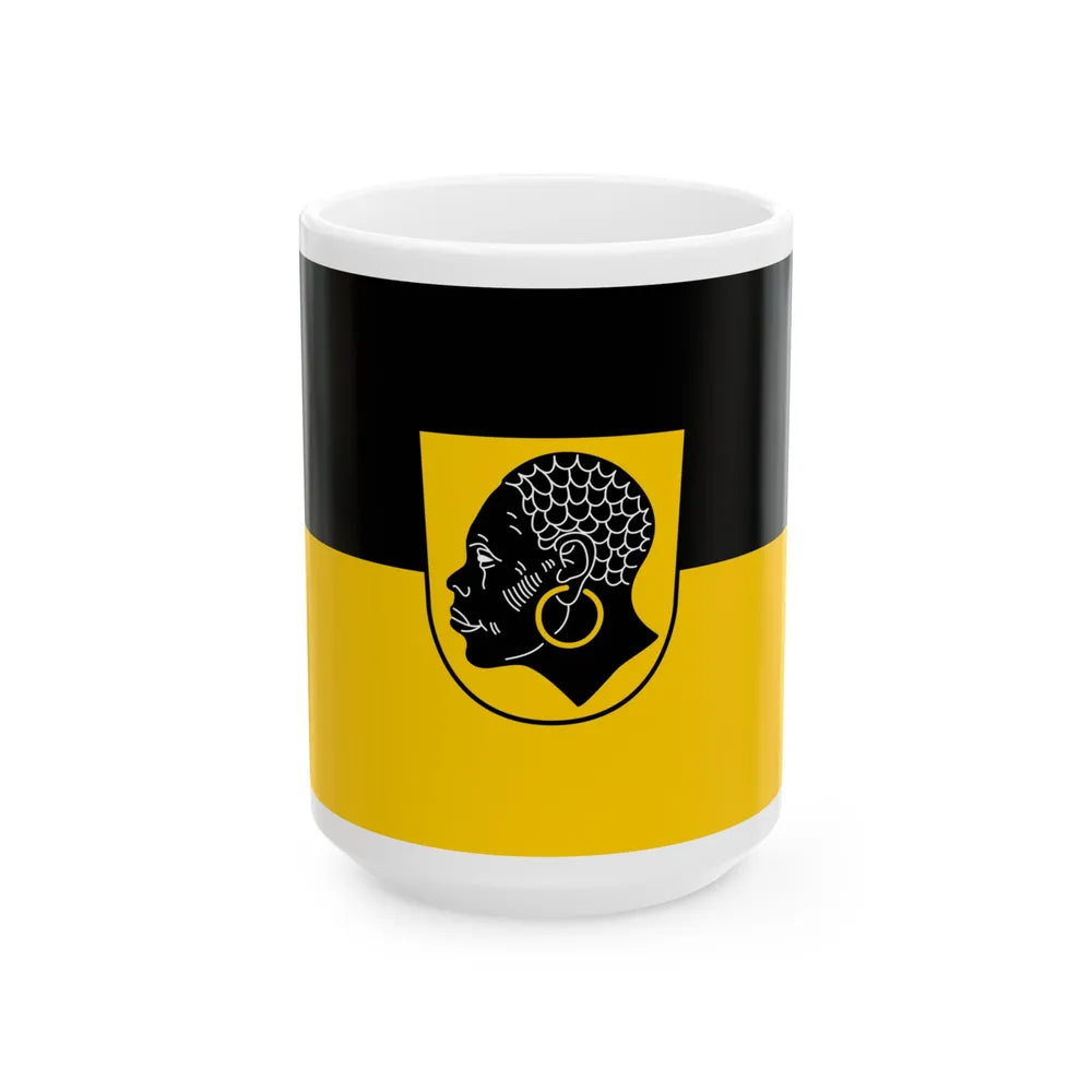 Flag of Coburg 2 Germany - White Coffee Mug-15oz-Go Mug Yourself