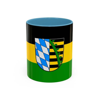 Flag of Coburg Germany - Accent Coffee Mug 11oz Light Blue - Go Mug Yourself
