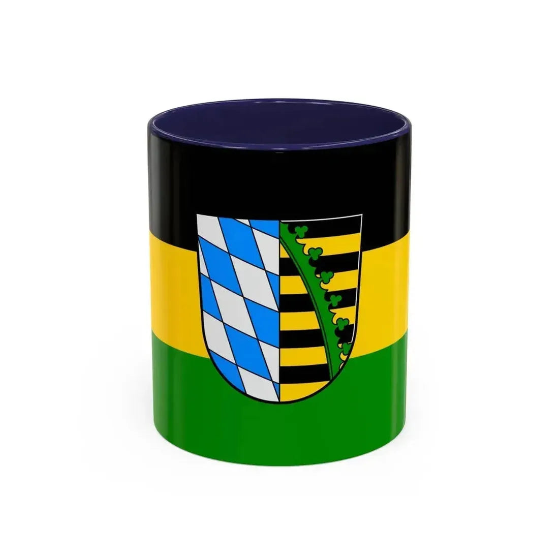Flag of Coburg Germany - Accent Coffee Mug 11oz Navy - Go Mug Yourself