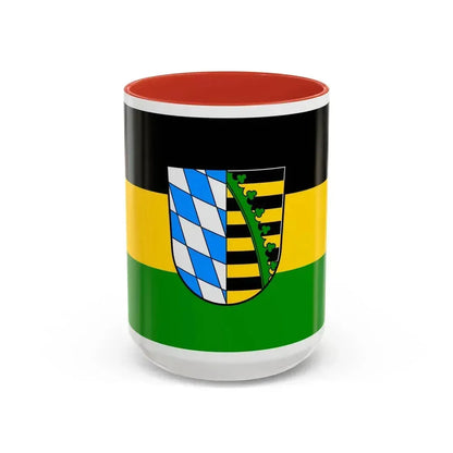 Flag of Coburg Germany - Accent Coffee Mug 15oz Red - Go Mug Yourself