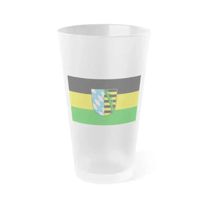 Flag of Coburg Germany - Frosted Pint Glass 16oz 16oz Frosted - Go Mug Yourself