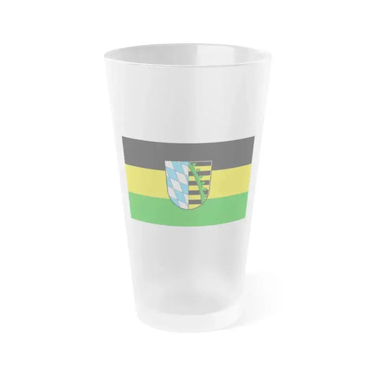 Flag of Coburg Germany - Frosted Pint Glass 16oz 16oz Frosted - Go Mug Yourself