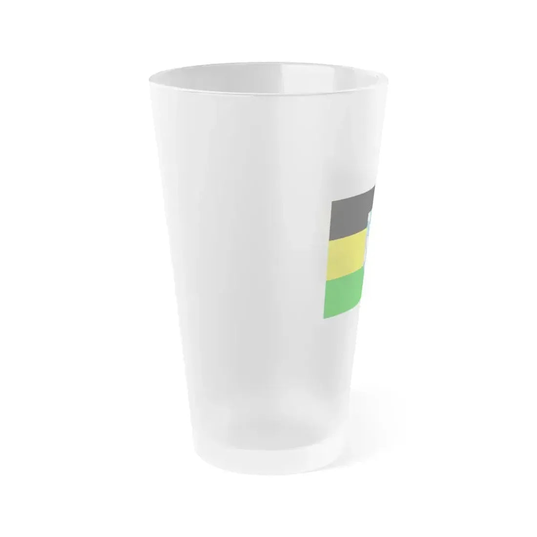 Flag of Coburg Germany - Frosted Pint Glass 16oz - Go Mug Yourself