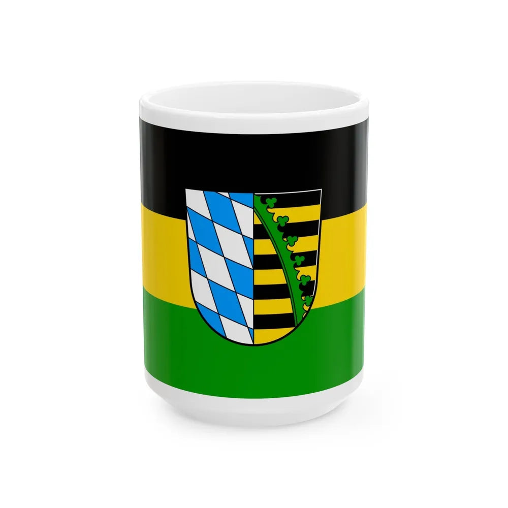 Flag of Coburg Germany - White Coffee Mug-15oz-Go Mug Yourself