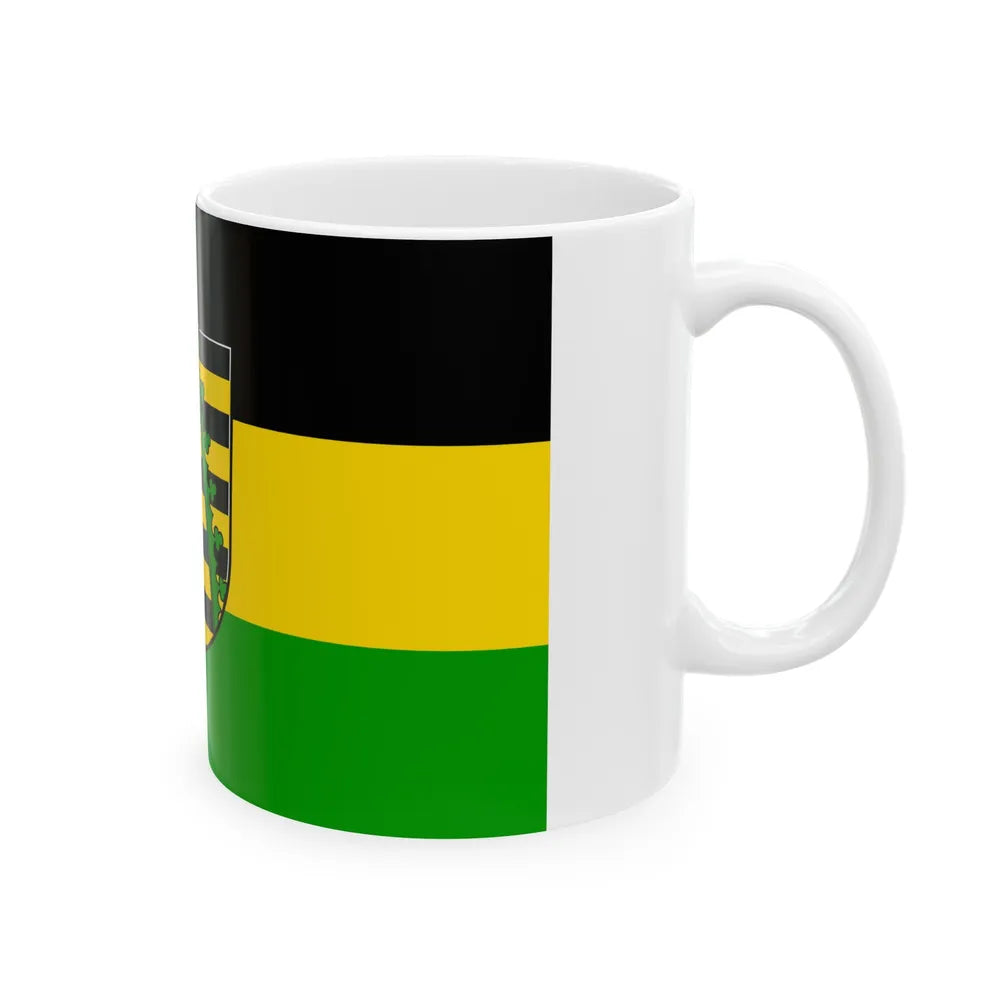 Flag of Coburg Germany - White Coffee Mug-Go Mug Yourself