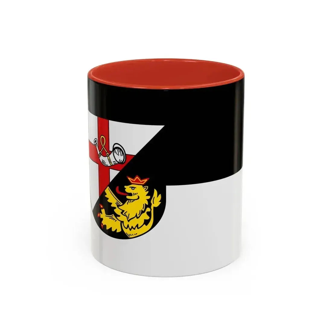Flag of Cochem Zell Germany - Accent Coffee Mug 11oz Red - Go Mug Yourself
