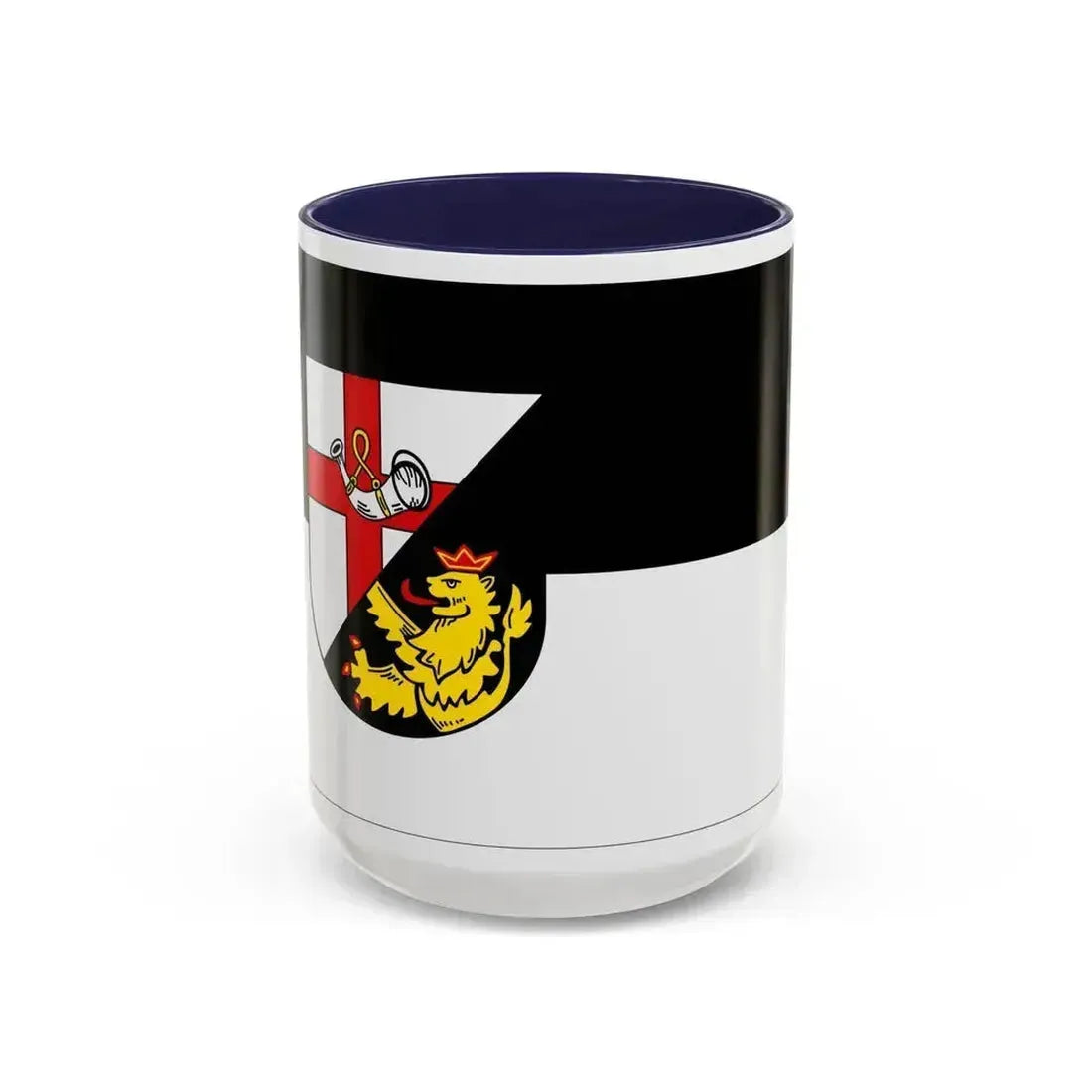 Flag of Cochem Zell Germany - Accent Coffee Mug 15oz Navy - Go Mug Yourself
