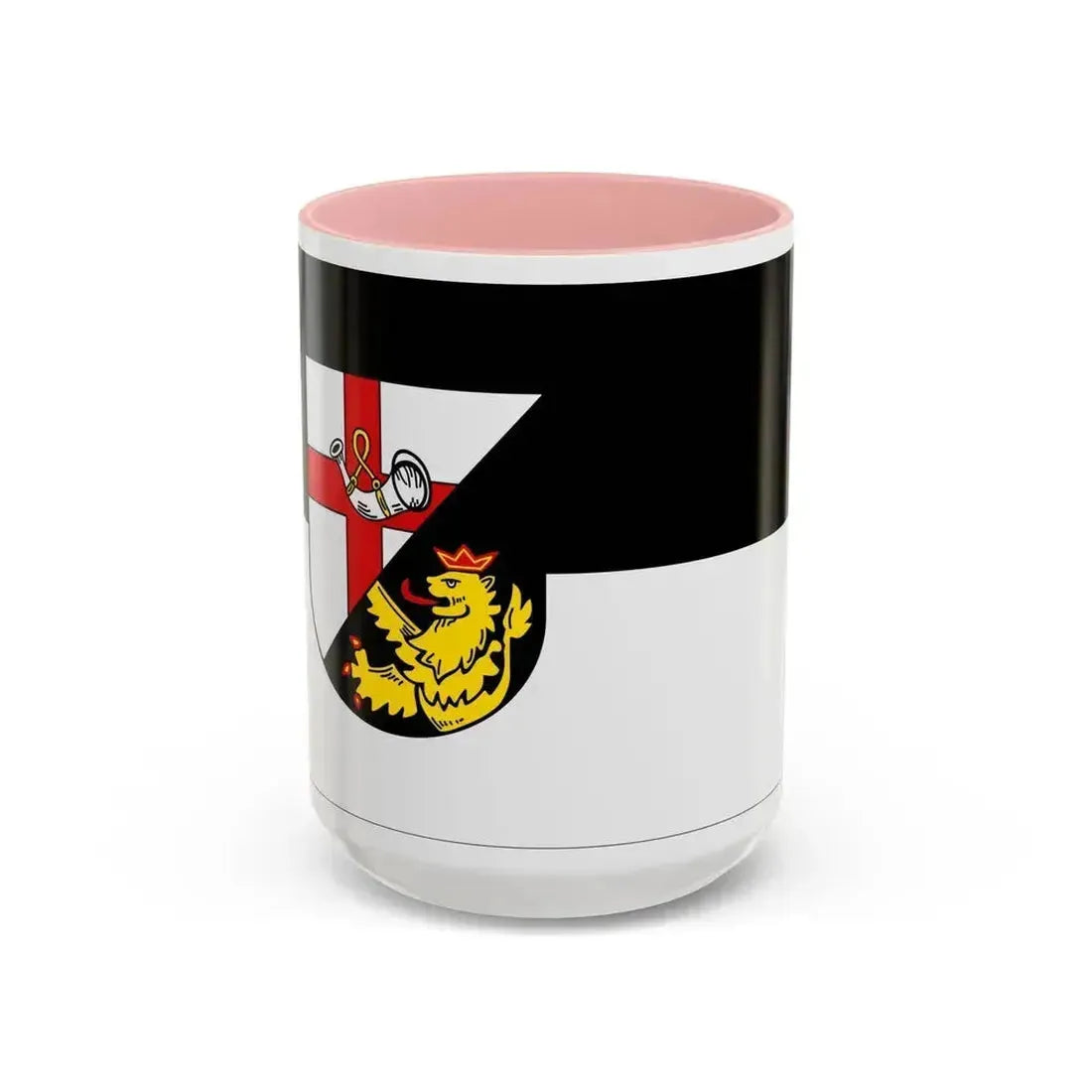 Flag of Cochem Zell Germany - Accent Coffee Mug 15oz Pink - Go Mug Yourself