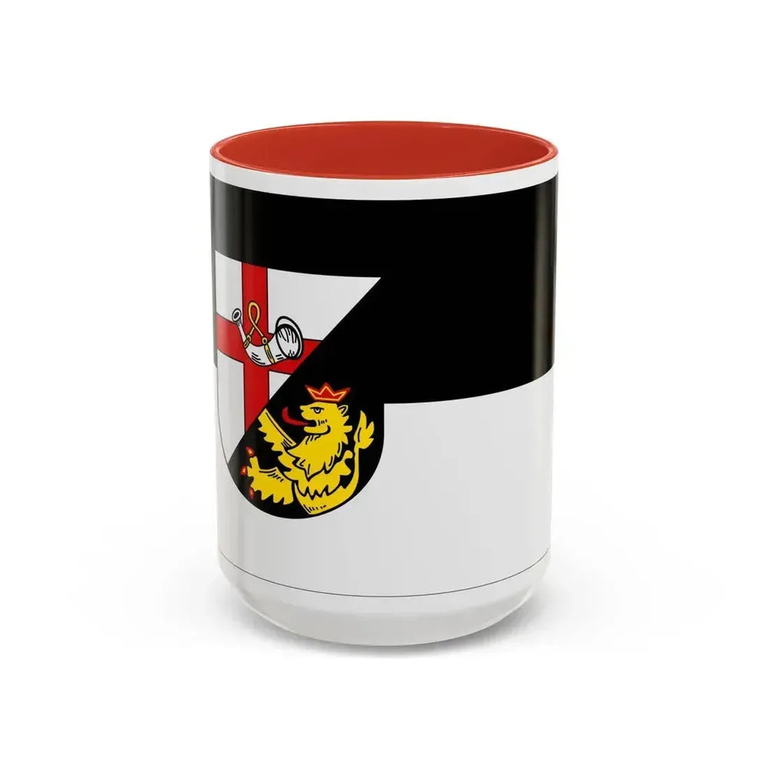 Flag of Cochem Zell Germany - Accent Coffee Mug 15oz Red - Go Mug Yourself