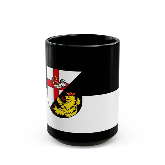 Flag of Cochem Zell Germany - Black Coffee Mug-15oz-Go Mug Yourself