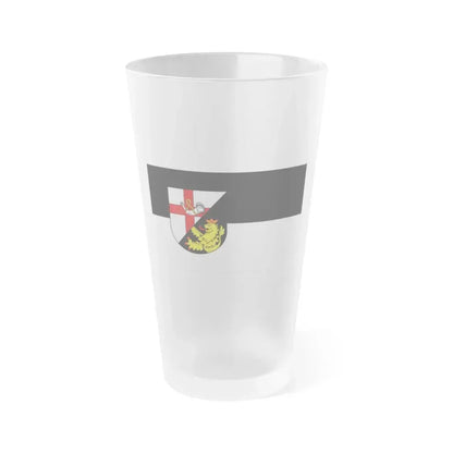 Flag of Cochem Zell Germany - Frosted Pint Glass 16oz 16oz Frosted - Go Mug Yourself