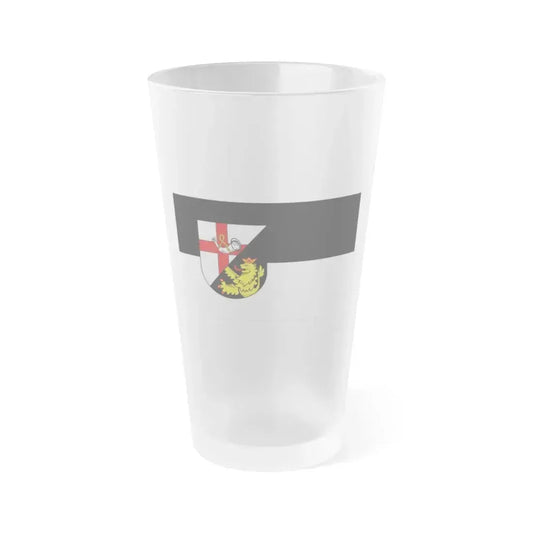 Flag of Cochem Zell Germany - Frosted Pint Glass 16oz 16oz Frosted - Go Mug Yourself