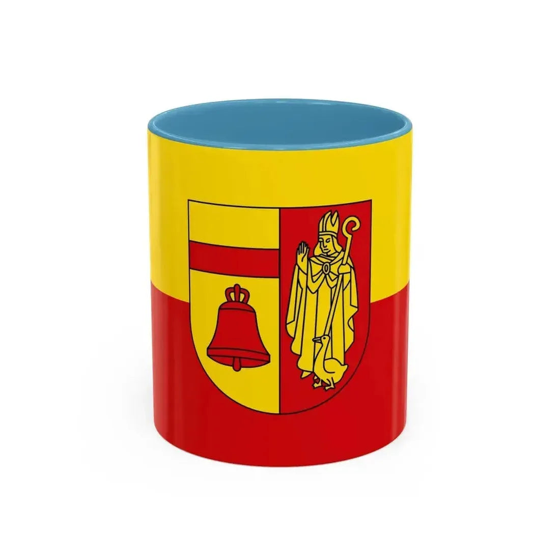 Flag of Coesfeld Germany - Accent Coffee Mug 11oz Light Blue - Go Mug Yourself