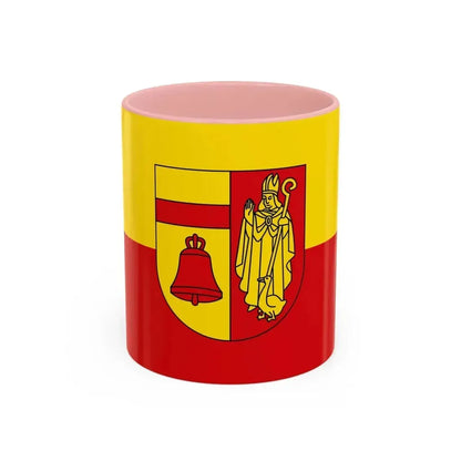 Flag of Coesfeld Germany - Accent Coffee Mug 11oz Pink - Go Mug Yourself