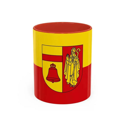 Flag of Coesfeld Germany - Accent Coffee Mug 11oz Red - Go Mug Yourself