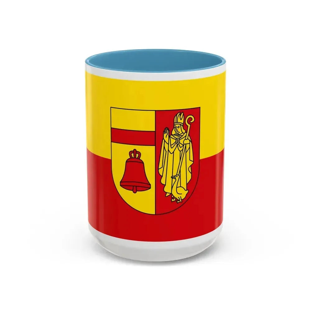 Flag of Coesfeld Germany - Accent Coffee Mug 15oz Light Blue - Go Mug Yourself