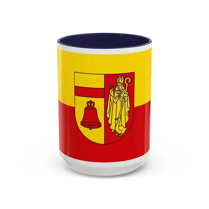 Flag of Coesfeld Germany - Accent Coffee Mug 15oz Navy - Go Mug Yourself