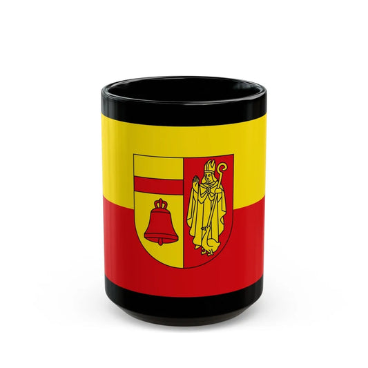 Flag of Coesfeld Germany - Black Coffee Mug-15oz-Go Mug Yourself