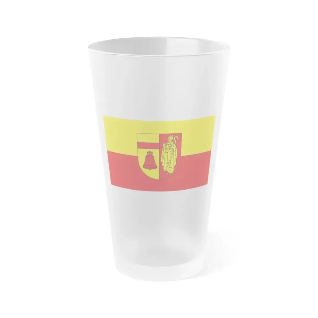 Flag of Coesfeld Germany - Frosted Pint Glass 16oz 16oz Frosted - Go Mug Yourself