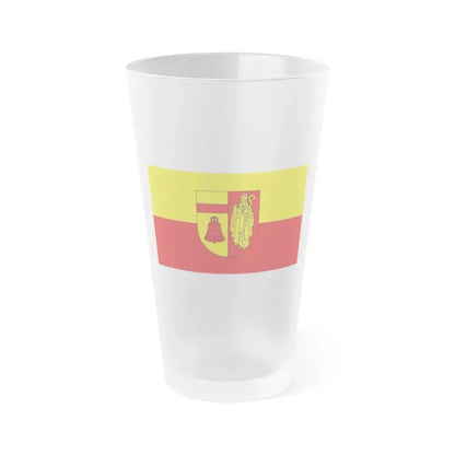 Flag of Coesfeld Germany - Frosted Pint Glass 16oz 16oz Frosted - Go Mug Yourself