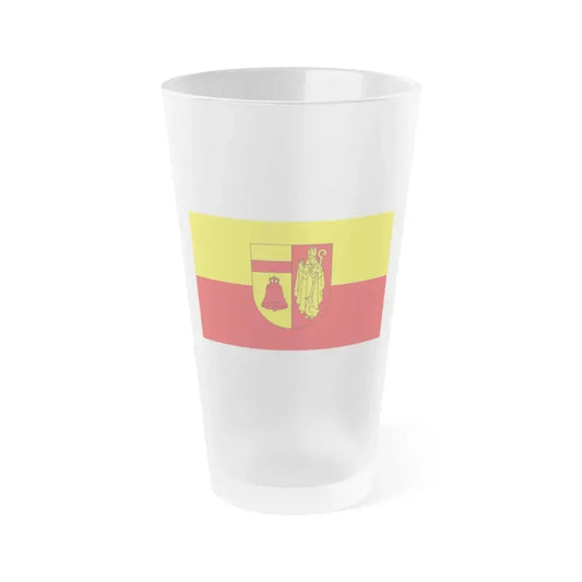 Flag of Coesfeld Germany - Frosted Pint Glass 16oz 16oz Frosted - Go Mug Yourself
