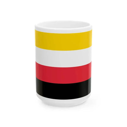 Flag of Colla people in Chile (Chile) White Coffee Mug 15oz - Go Mug Yourself