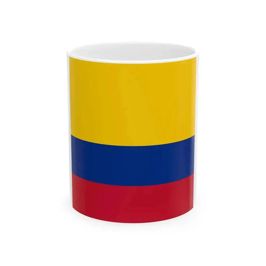 Flag of Colombia 1-1 (Colombia) White Coffee Mug 11oz - Go Mug Yourself