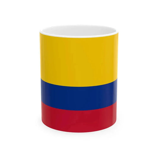Flag of Colombia (Colombia) White Coffee Mug 11oz - Go Mug Yourself