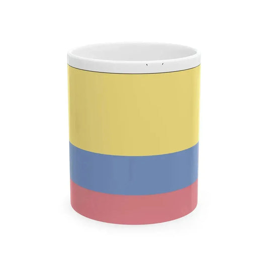 Flag of Colombia construction (Colombia) White Coffee Mug 11oz - Go Mug Yourself