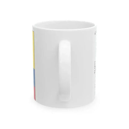 Flag of Colombia construction (Colombia) White Coffee Mug - Go Mug Yourself