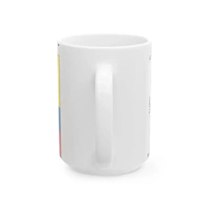 Flag of Colombia construction (Colombia) White Coffee Mug - Go Mug Yourself