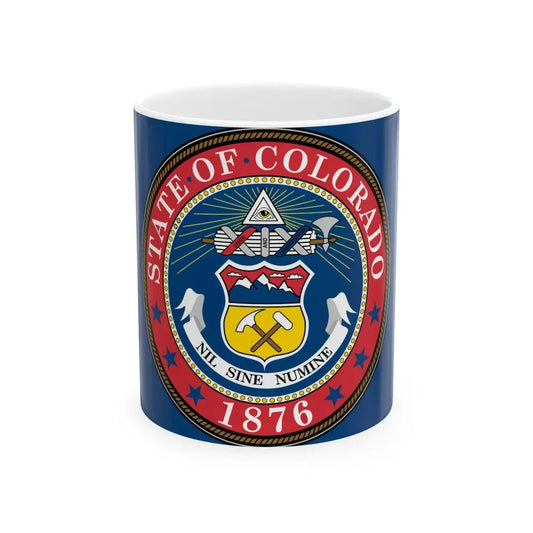 Flag of Colorado 1876-1907 (United States) White Coffee Mug 11oz - Go Mug Yourself