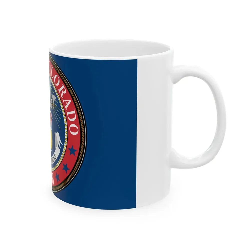 Flag of Colorado 1876-1907 (United States) White Coffee Mug - Go Mug Yourself