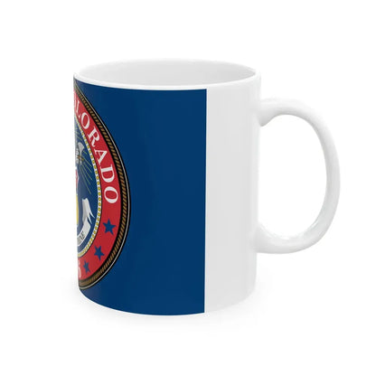 Flag of Colorado 1876-1907 (United States) White Coffee Mug - Go Mug Yourself