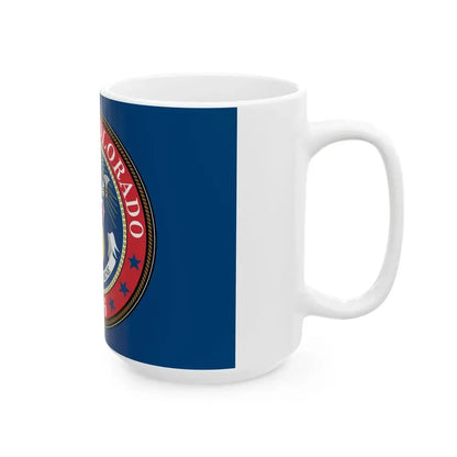 Flag of Colorado 1876-1907 (United States) White Coffee Mug - Go Mug Yourself