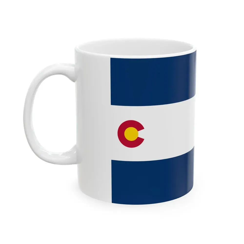 Flag of Colorado 1911-1929 (United States) White Coffee Mug - Go Mug Yourself